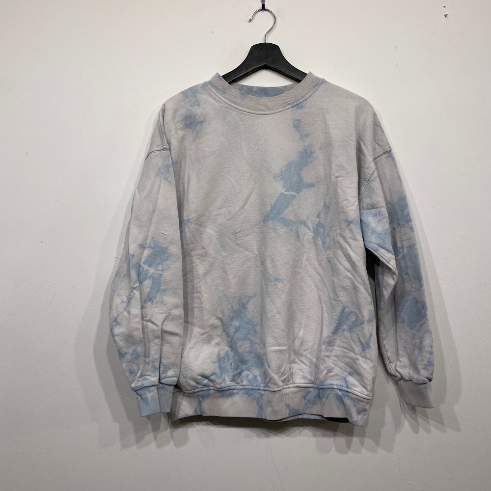 Frankie's‎ Bikinis Bennie Blue Tie Dye Crew Neck Sweatshirt